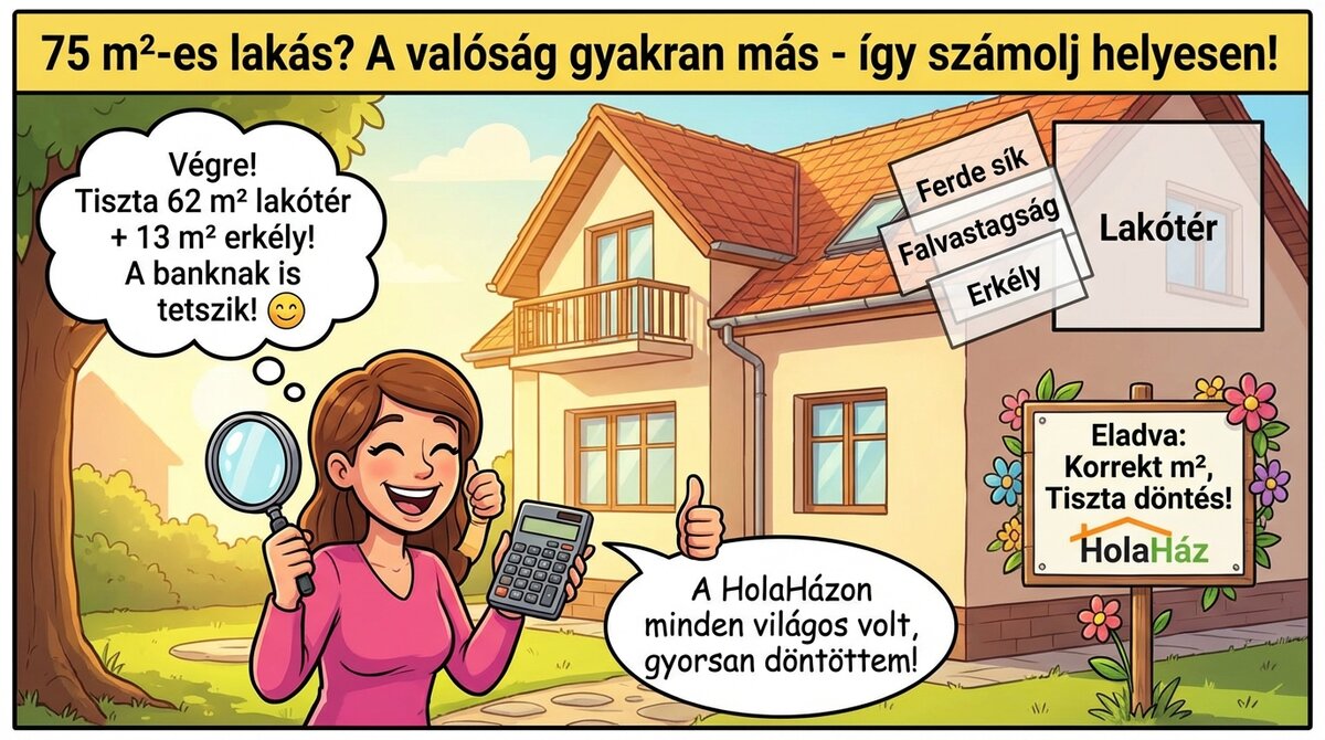 alapterület számítás, korrekt négyzetméter