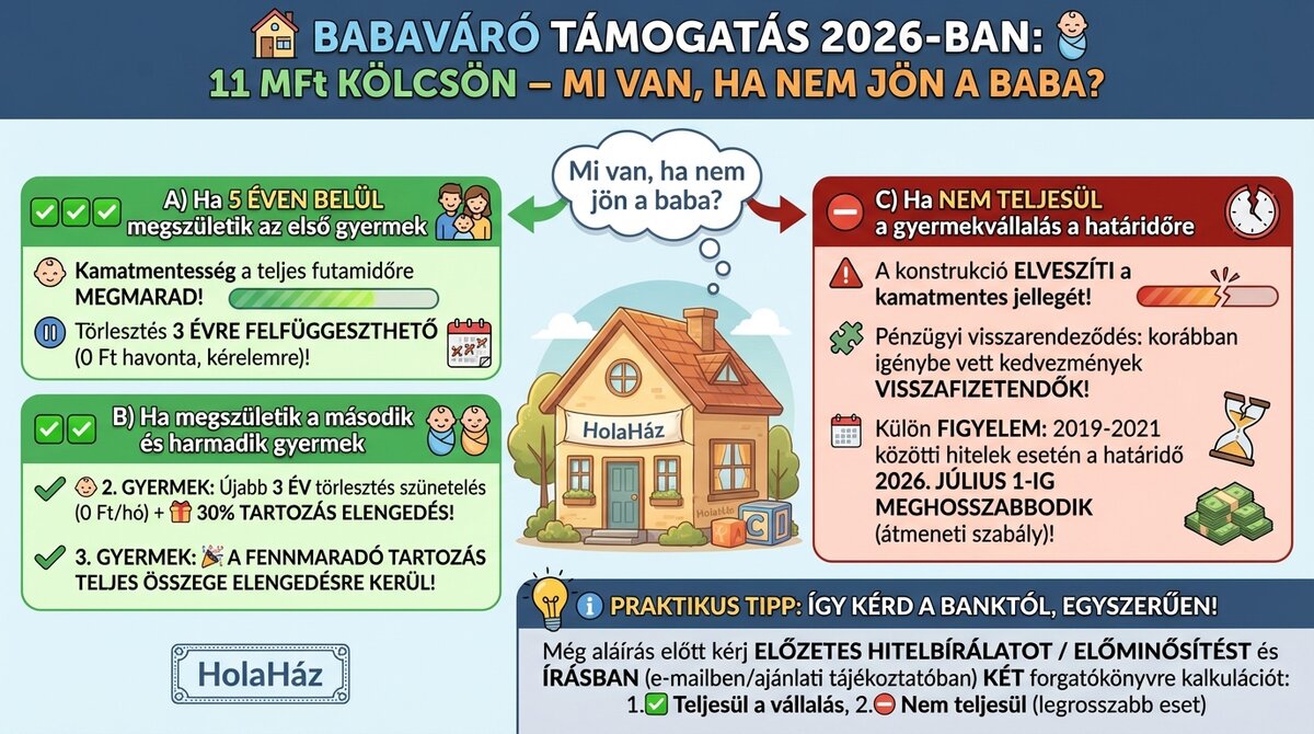Babaváró kölcsön - Mi van, ha nem jön a baba - infografika 1