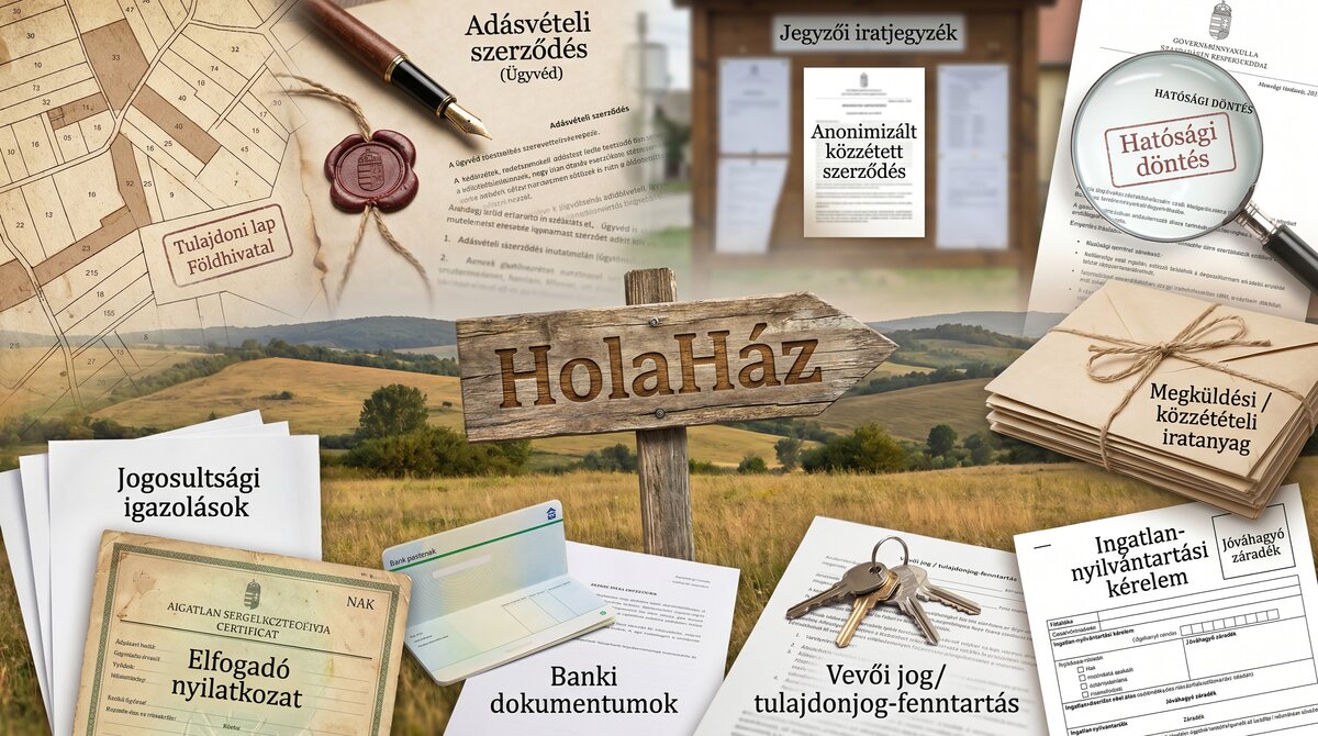 dokumentumok az adásvételhez, ha kifüggesztés is van