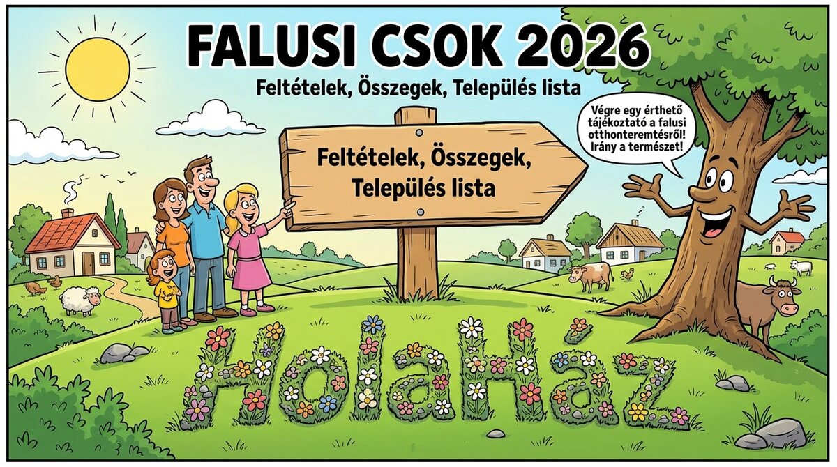 Falusi CSOK feltételek és település lista érthetően, 2026 legfrissebb állapot szerint