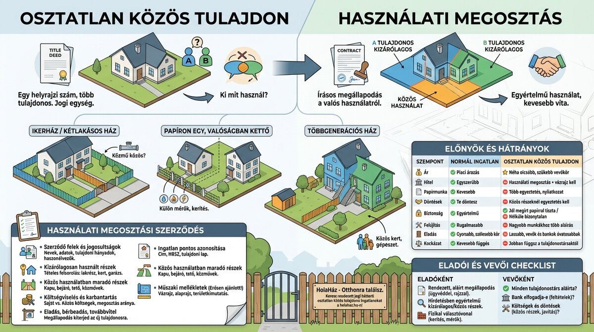 használati megosztás infografika