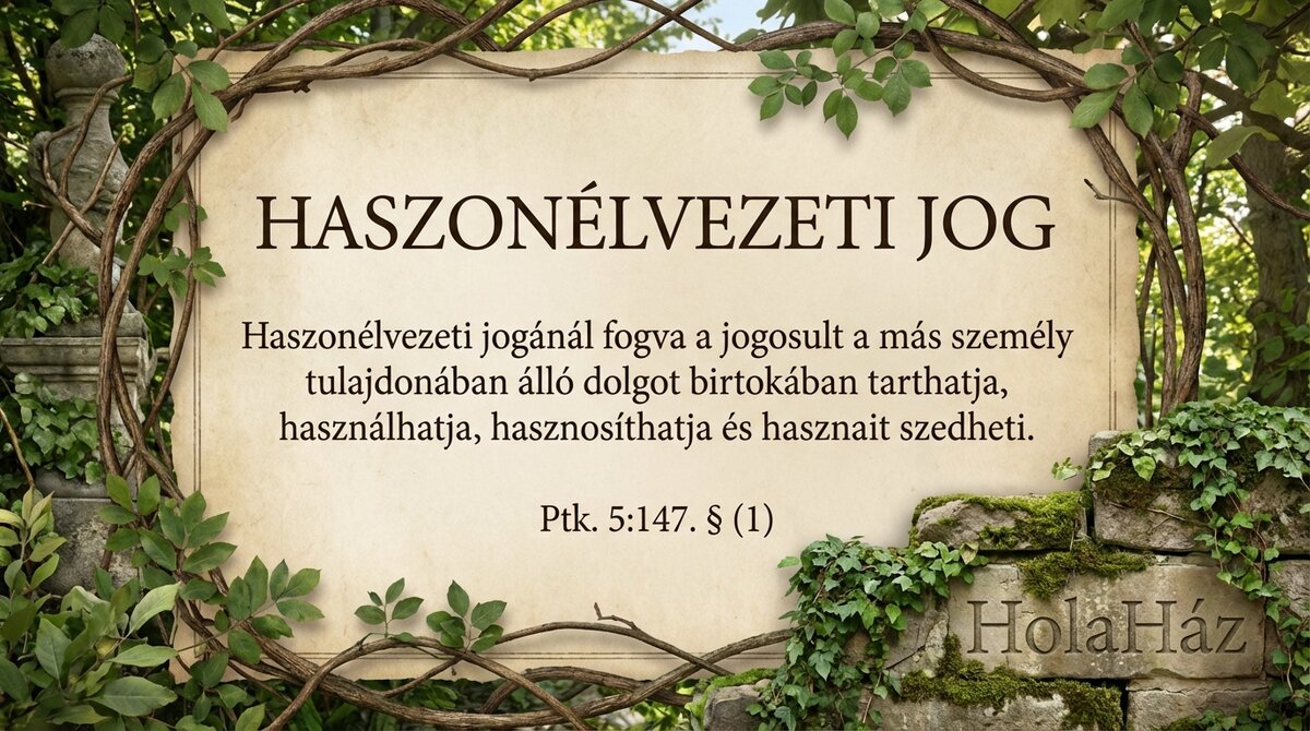 haszonélvezeti jog definíció