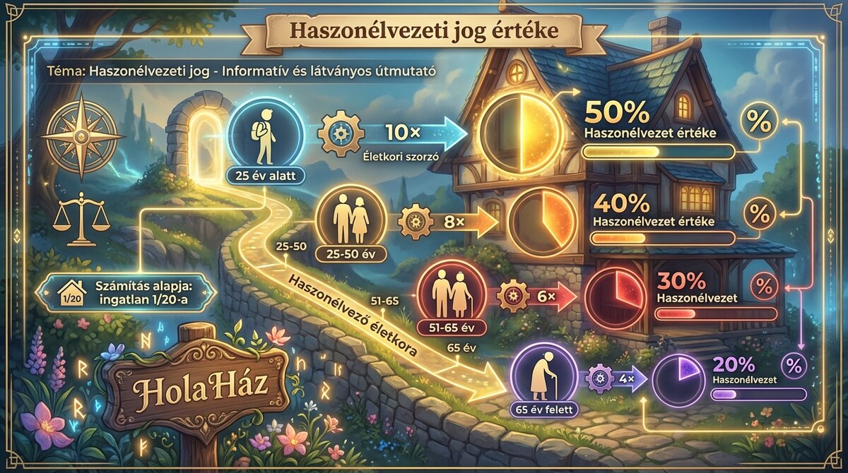 haszonélvezeti jog értékének kiszámítása