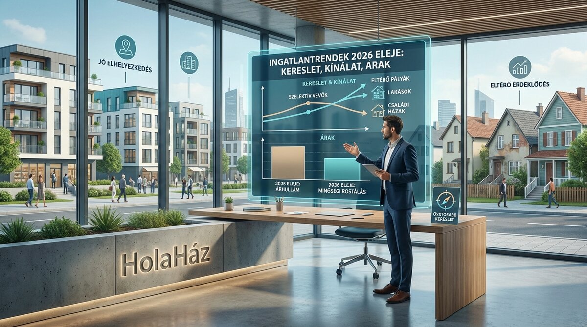 Ingatlantrendek 2026 elején: kereslet, kínálat, árak