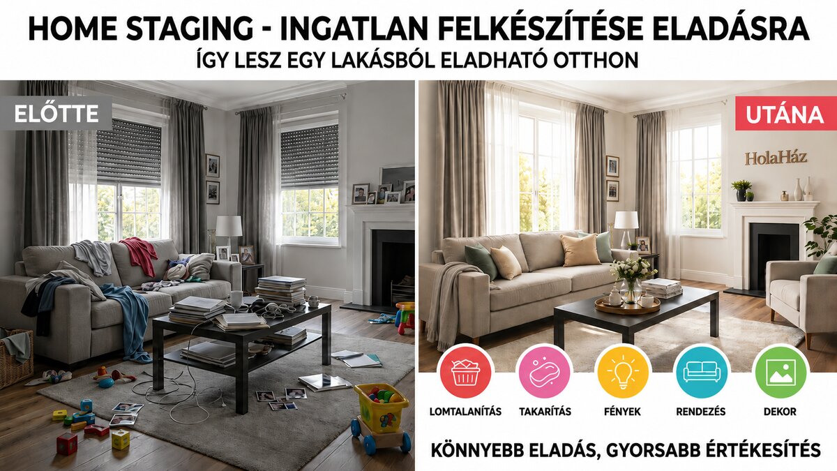 ingatlan hirdetés feladása és home staging