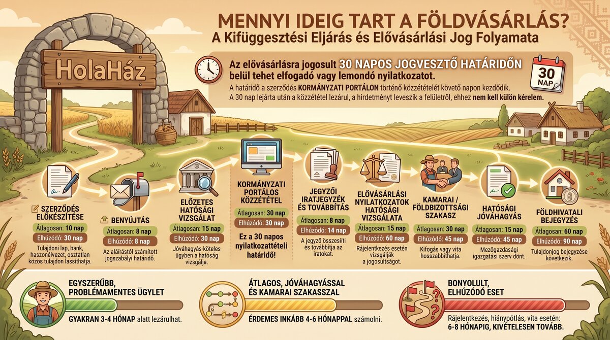 kifüggesztési eljárás és adásvétel mennyi ideig tart
