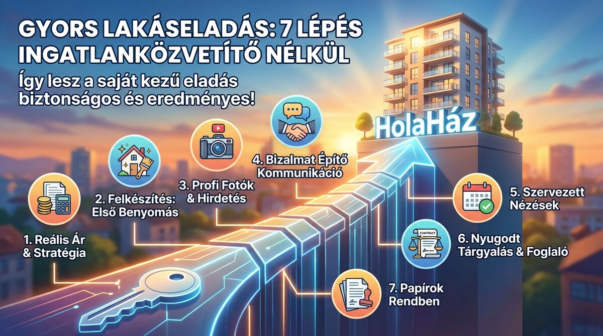 lakás eladás ingatlanközvetítő nélkül