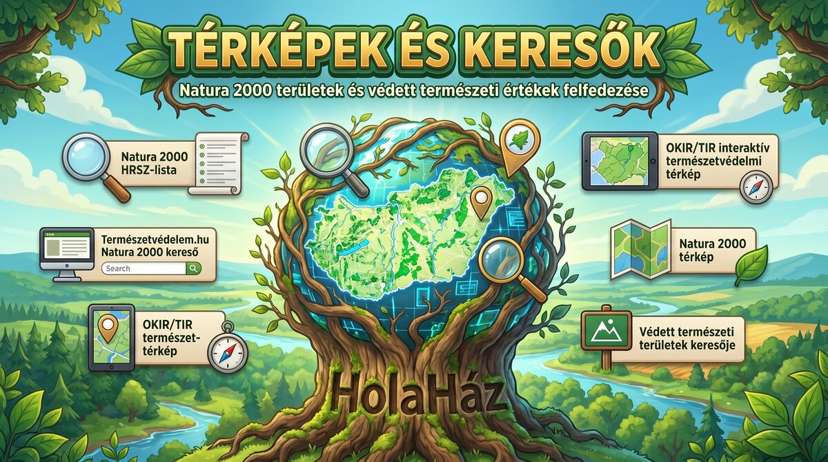 Natura 2000 és természetvédelmi ingatlan keresők és térképek, Natura 2000 térkép
