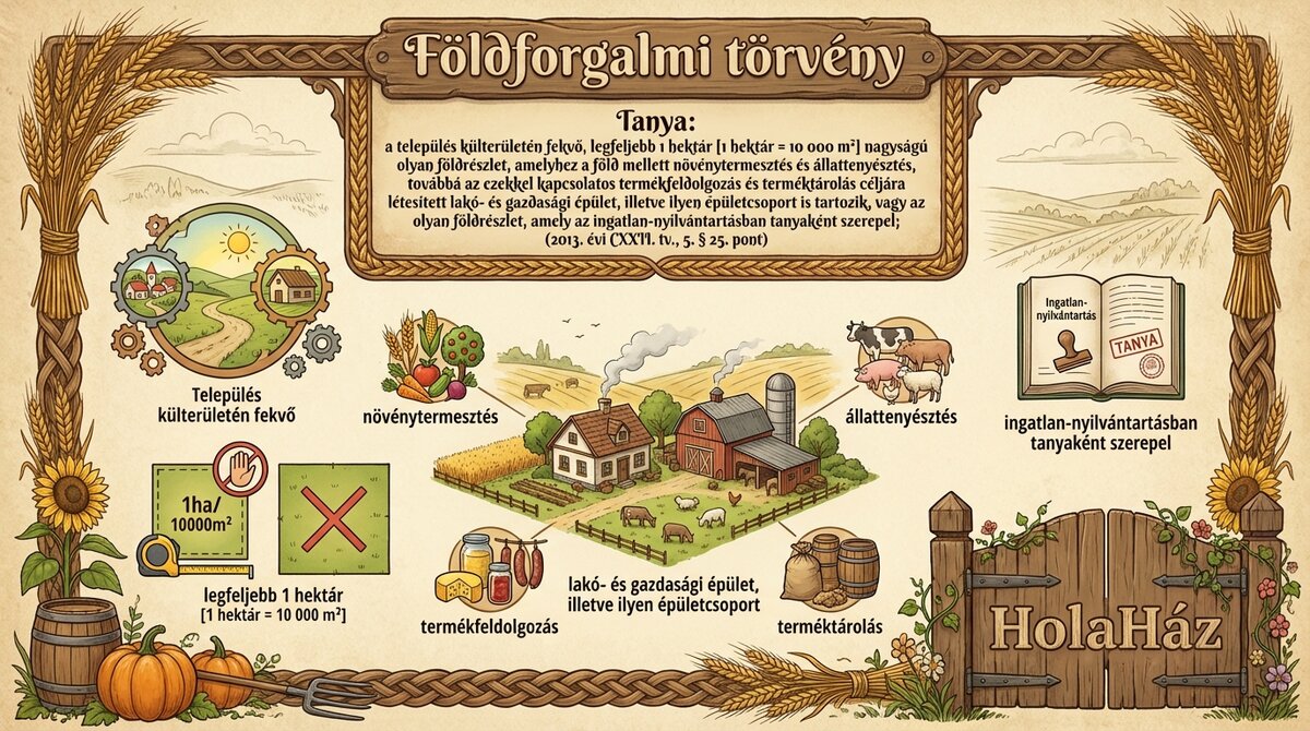 tanya, földforgalmi törvény, tanya fogalma és jelentése