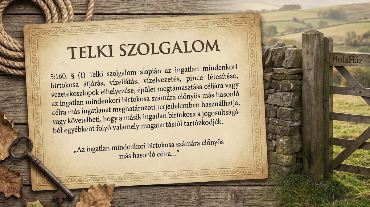 telki szolgalom jelentése