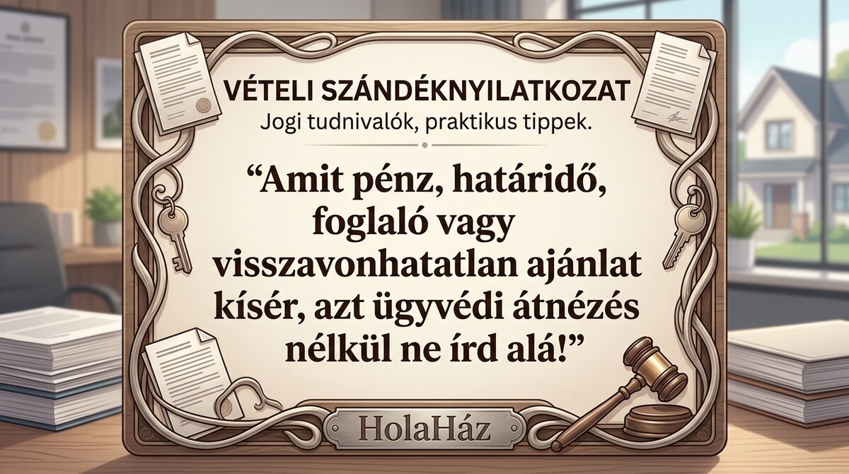 Vételi szándéknyilatkozat ügyvéd nélkül