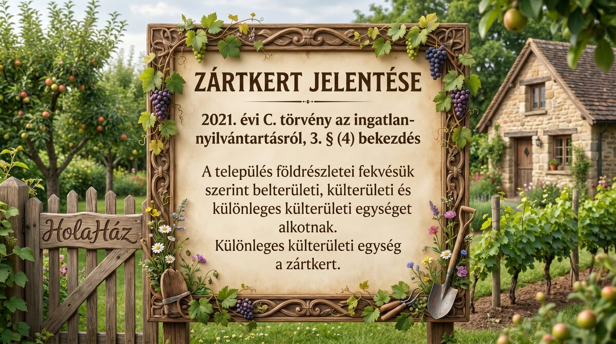 zártkert törvényi fogalma