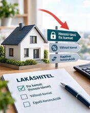 Csökkenhet a hosszú távon fix kamatozású lakáshitelek vonzereje – illusztráció