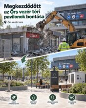Megkezdődött az Örs vezér téri pavilonok bontása – illusztráció
